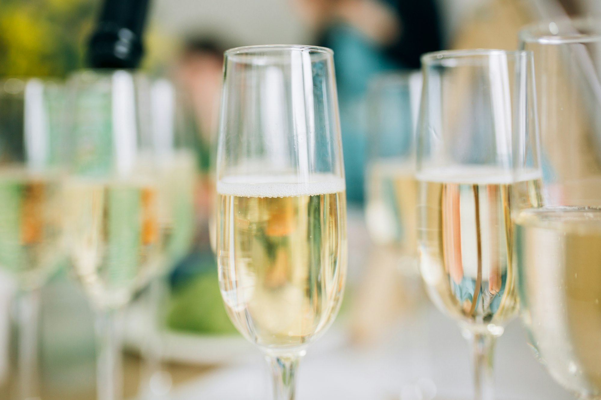 champagne in glasses, bachelorette party